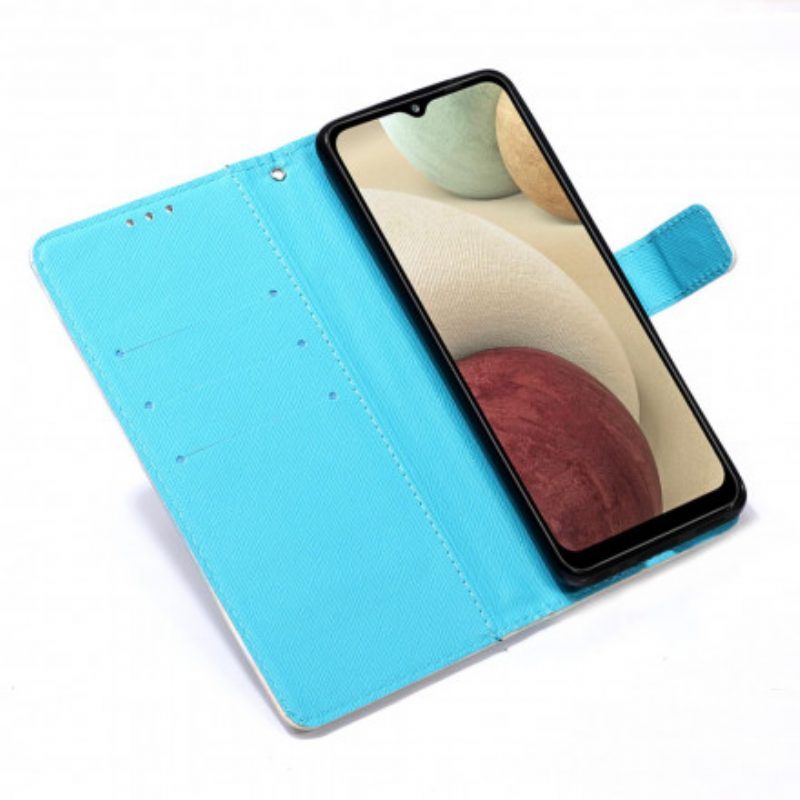 Leren Hoesje voor Samsung Galaxy M12 / A12 Mevrouw Uil