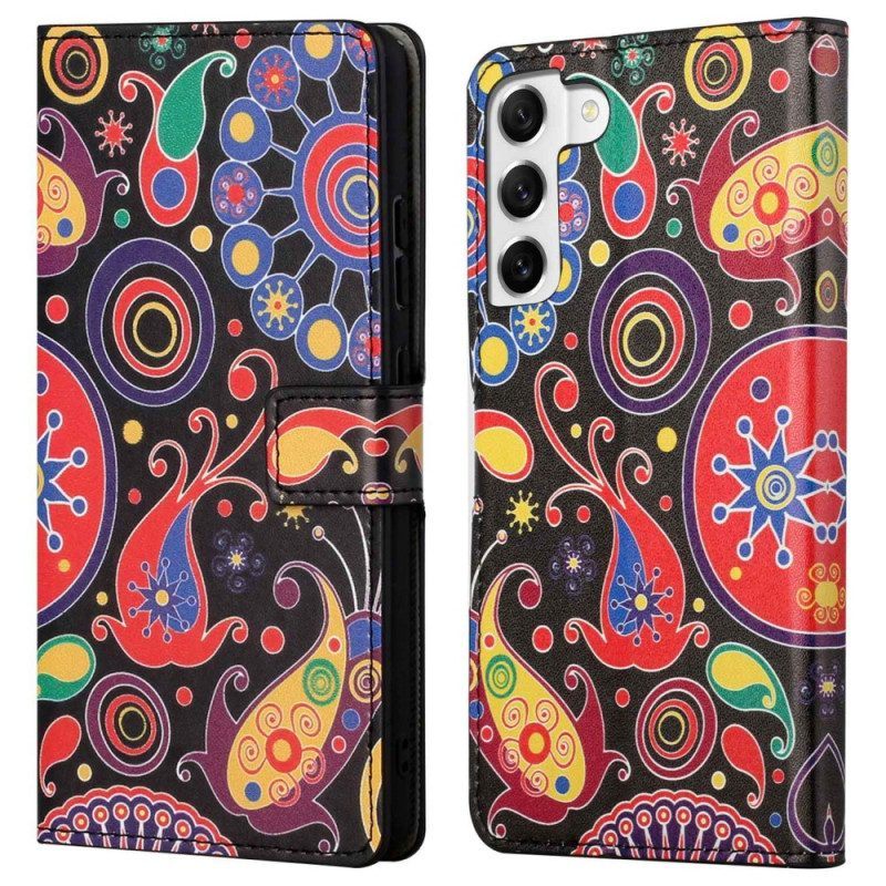 Leren Hoesje voor Samsung Galaxy S23 5G Paisley