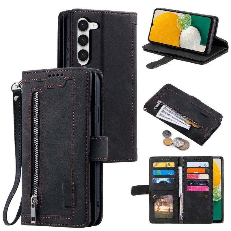 Leren Hoesje voor Samsung Galaxy S23 5G Portemonnee Leren Multifunctionele Portemonnee