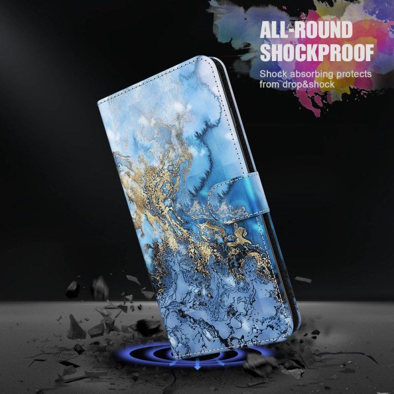 Leren Hoesje voor Samsung Galaxy S23 Plus 5G Met Ketting Band Art