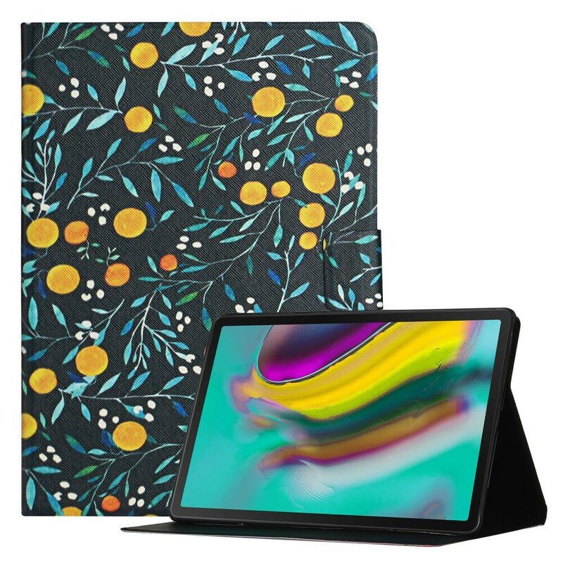 Leren Hoesje voor Samsung Galaxy Tab A7 Lite Bloemen Bloemen Bloemen