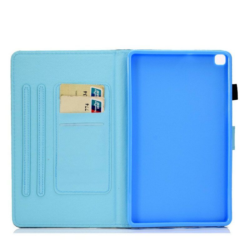 Leren Hoesje voor Samsung Galaxy Tab A7 Lite Leuk Strand