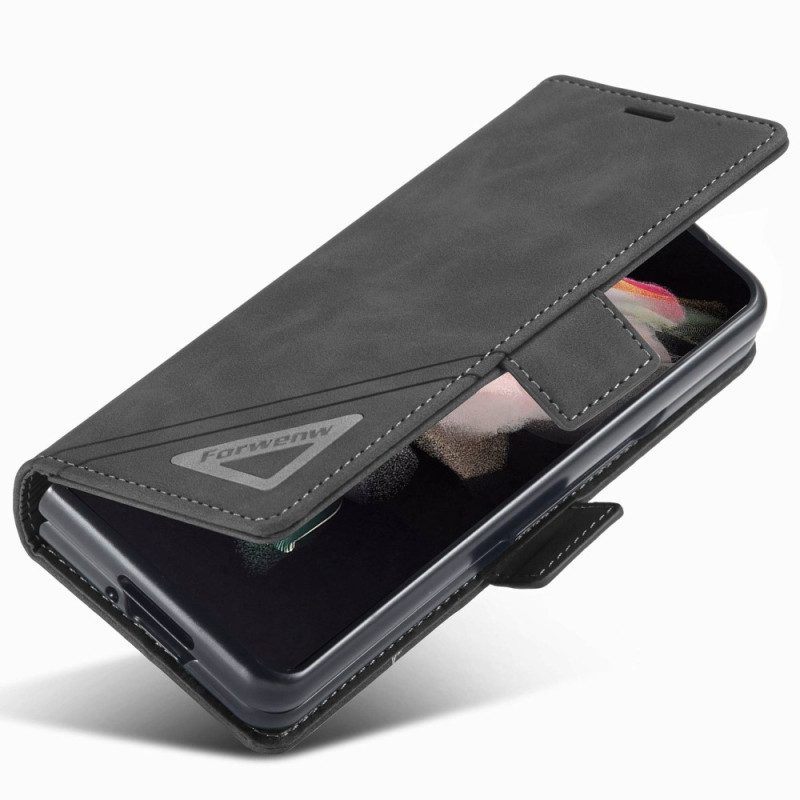 Leren Hoesje voor Samsung Galaxy Z Fold 4 Forwenw F3-serie