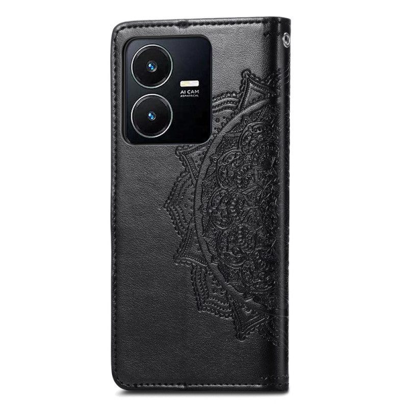 Leren Hoesje voor Vivo Y35 Barok-mandala