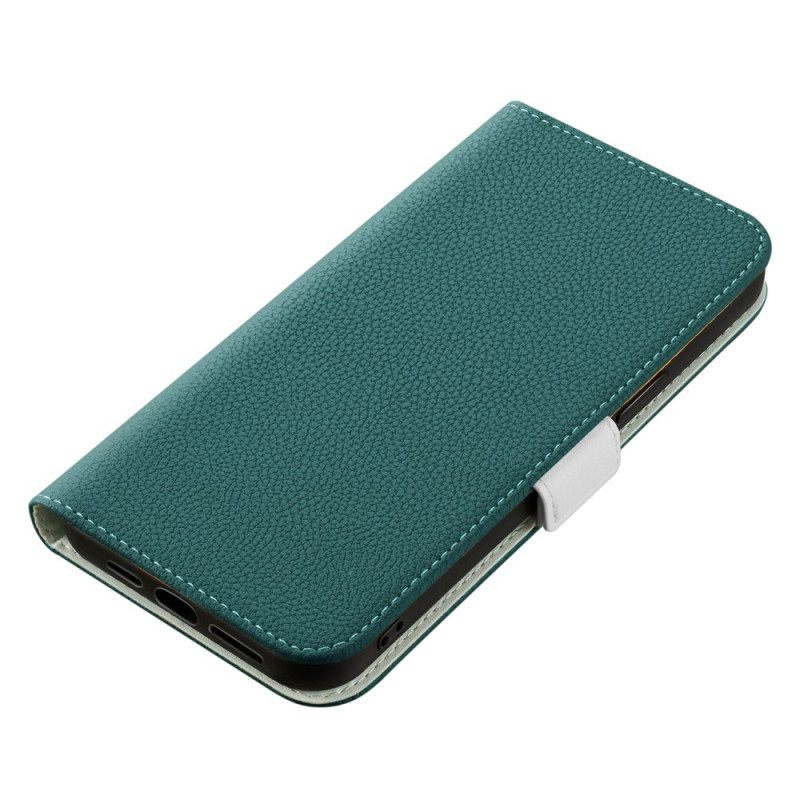 Leren Hoesje voor Xiaomi 12 / 12X Litchi Lederen Dubbele Sluiting