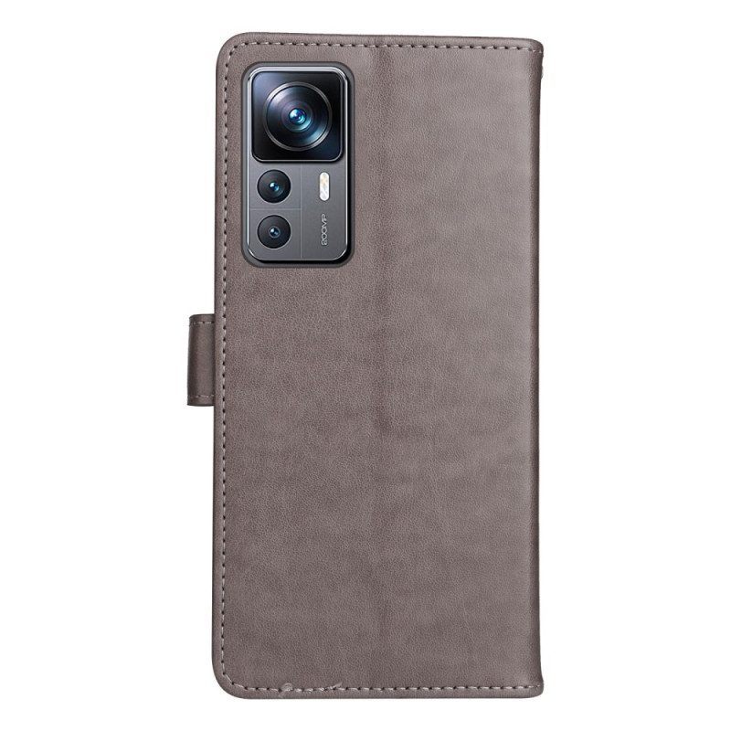 Leren Hoesje voor Xiaomi 12T / 12T Pro Kat En Bijen