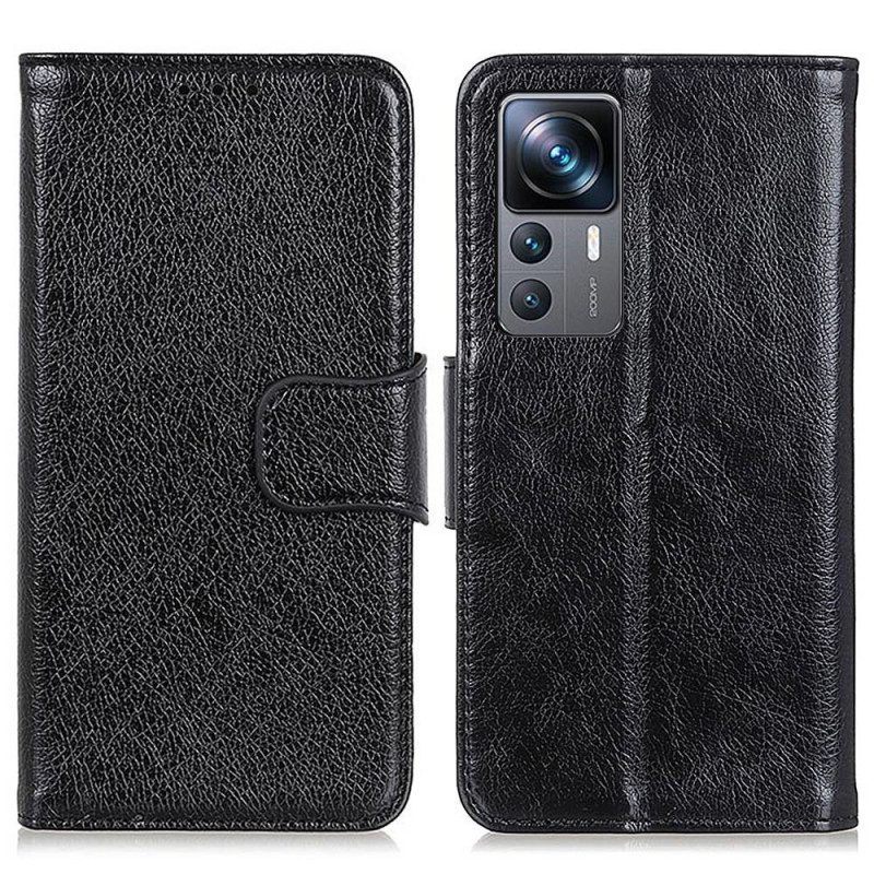 Leren Hoesje voor Xiaomi 12T / 12T Pro Splitnappaleer