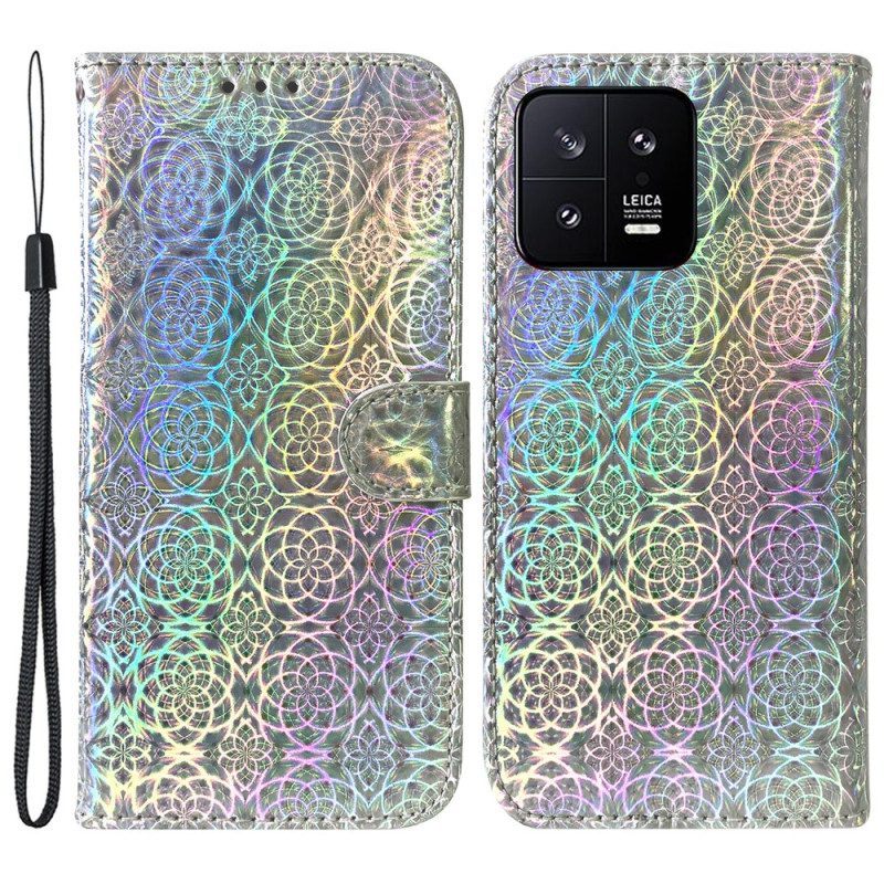 Leren Hoesje voor Xiaomi 13 Disco-stijl