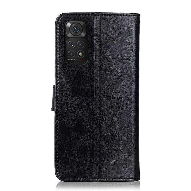 Leren Hoesje voor Xiaomi Redmi Note 11 / 11S Bison Leereffect