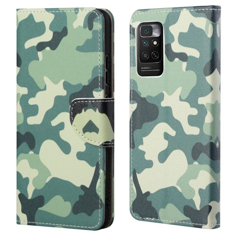 Leren Hoesje voor Xiaomi Redmi Note 11 / 11S Camouflage