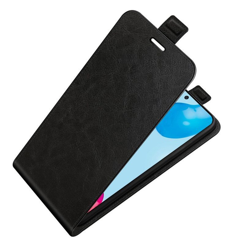 Leren Hoesje voor Xiaomi Redmi Note 11 / 11S Folio-hoesje Verticale Flap Met Leereffect