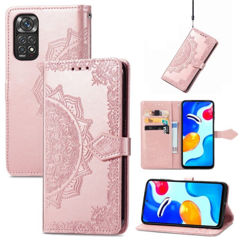 Leren Hoesje voor Xiaomi Redmi Note 11 / 11S Mandala Middeleeuwen