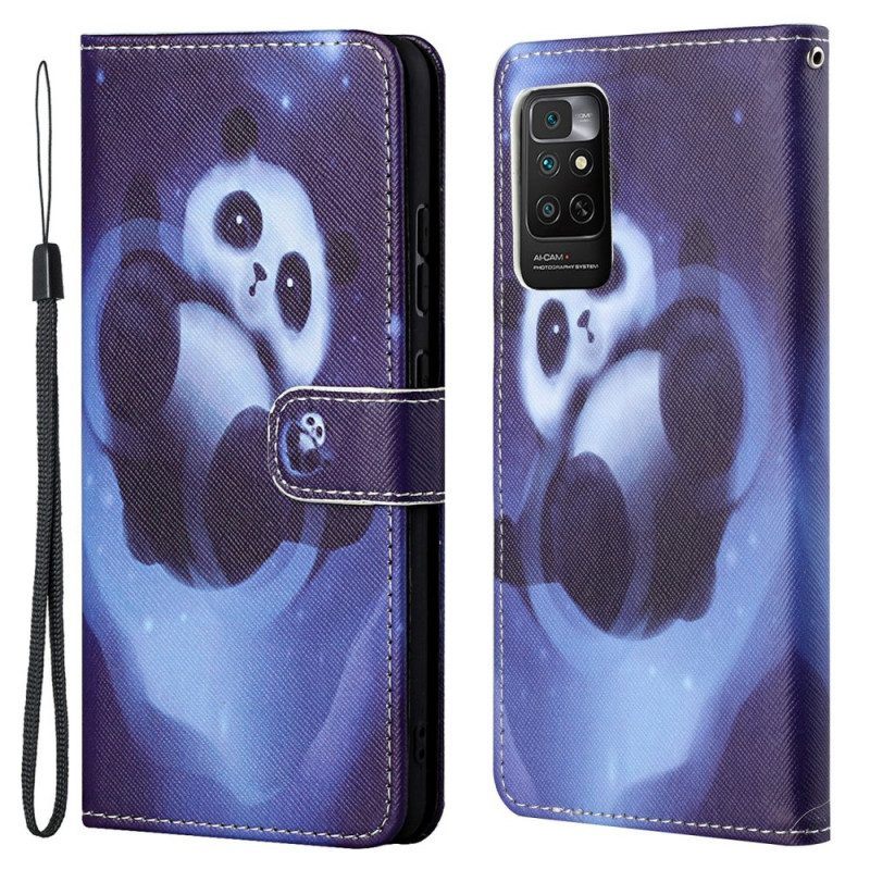 Leren Hoesje voor Xiaomi Redmi Note 11 / 11S Panda-ruimte