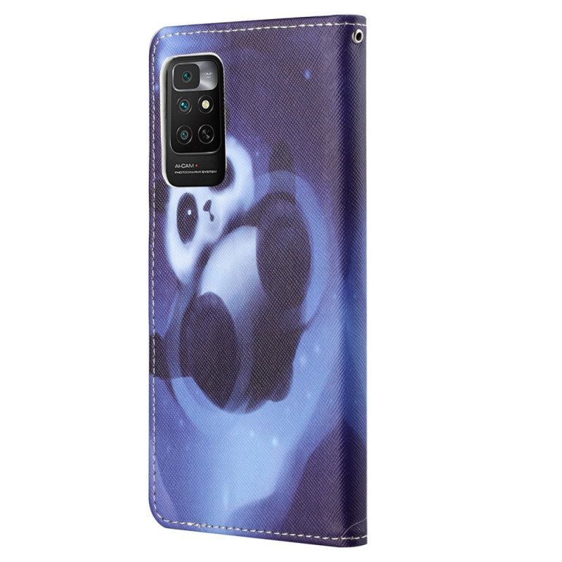 Leren Hoesje voor Xiaomi Redmi Note 11 / 11S Panda-ruimte