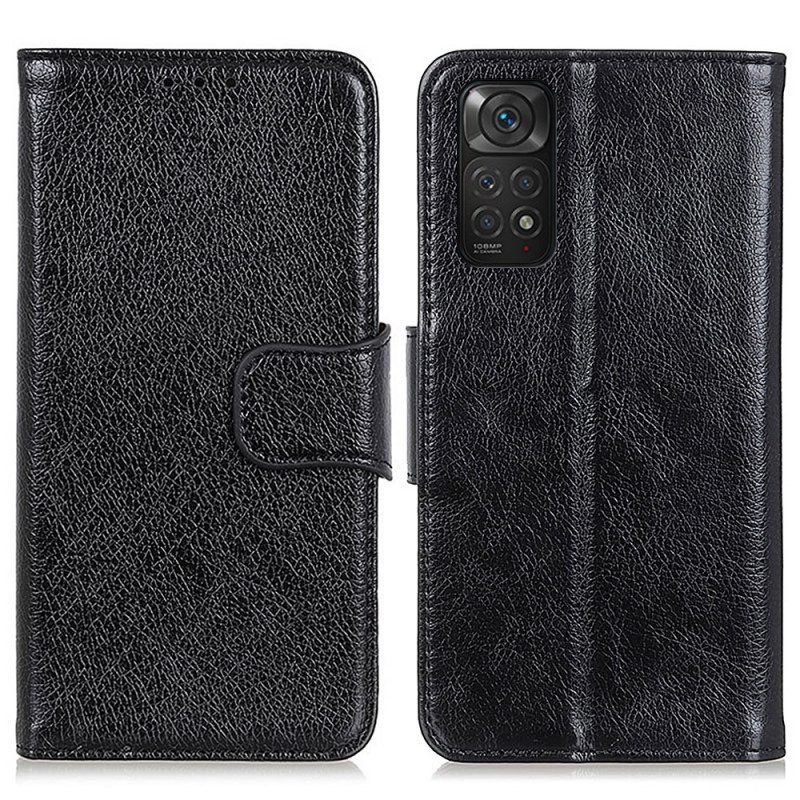 Leren Hoesje voor Xiaomi Redmi Note 11 / 11S Splitnappaleer