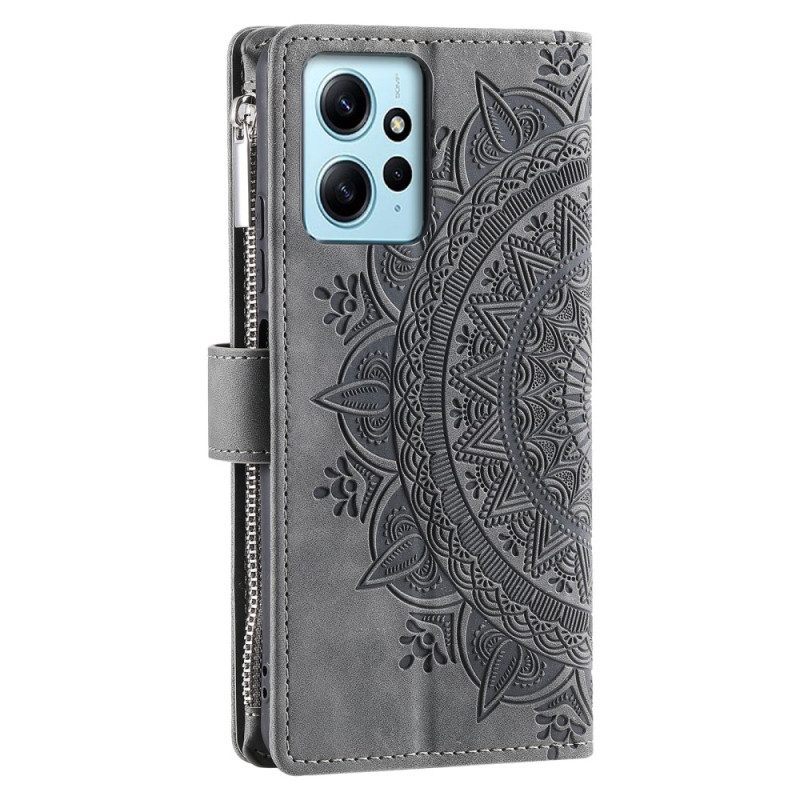 Leren Hoesje voor Xiaomi Redmi Note 12 4G Met Mandala Portemonnee