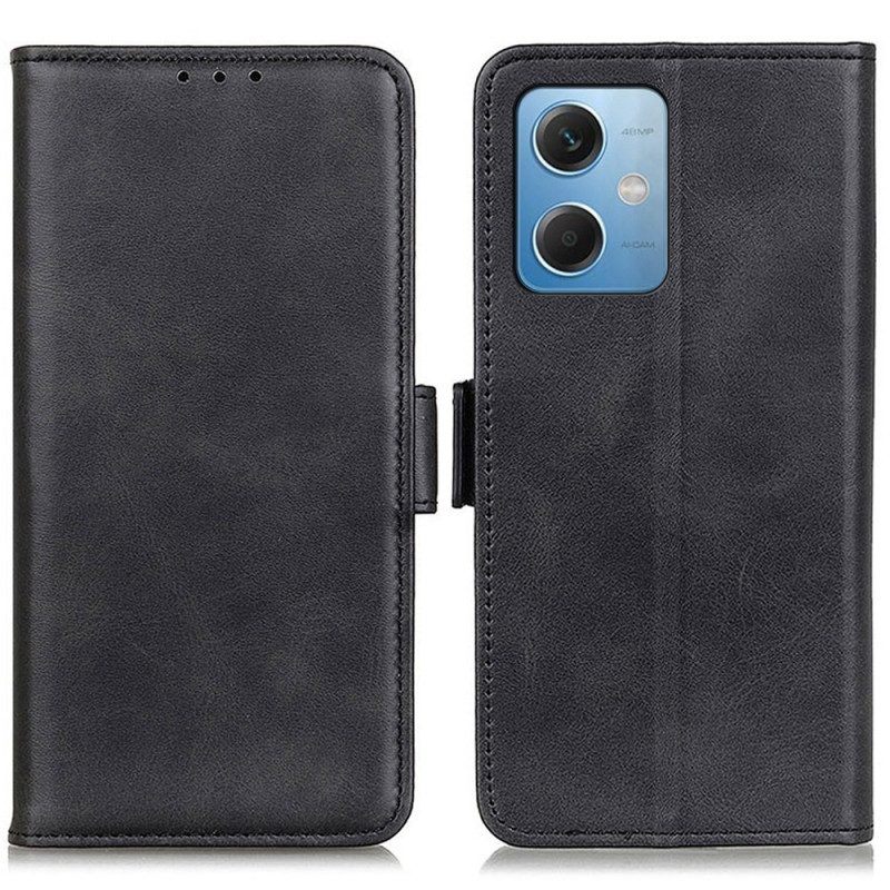 Leren Hoesje voor Xiaomi Redmi Note 12 5G Dubbele Sluiting