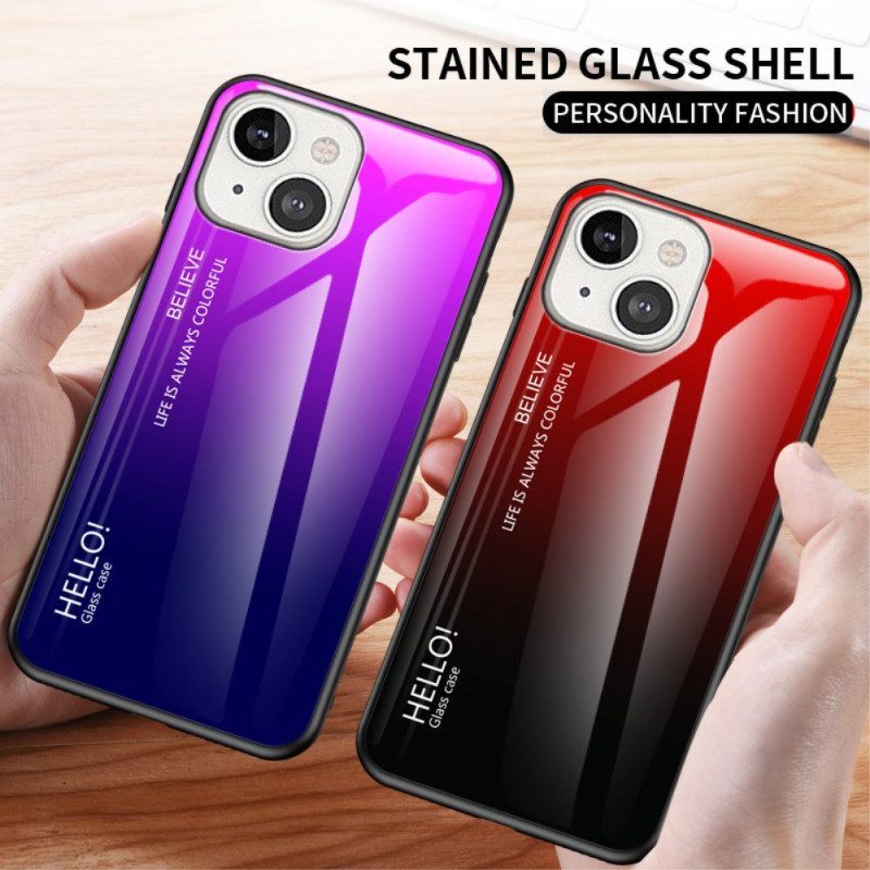 Telefoonhoesje voor iPhone 14 Gehard Glas Hallo