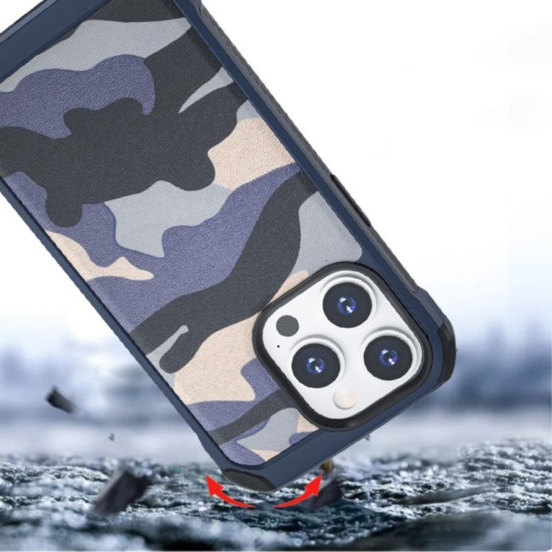 Telefoonhoesje voor iPhone 14 Pro Versterkte Camouflage