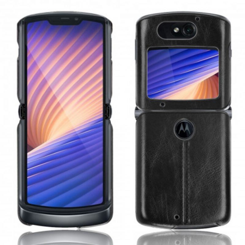 Telefoonhoesje voor Motorola Razr 5G Kunstleer Stiksels