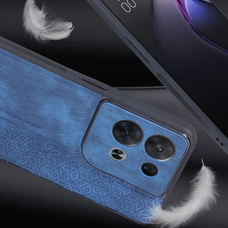 Telefoonhoesje voor Oppo Reno 8 Pro Azns Ledereffect