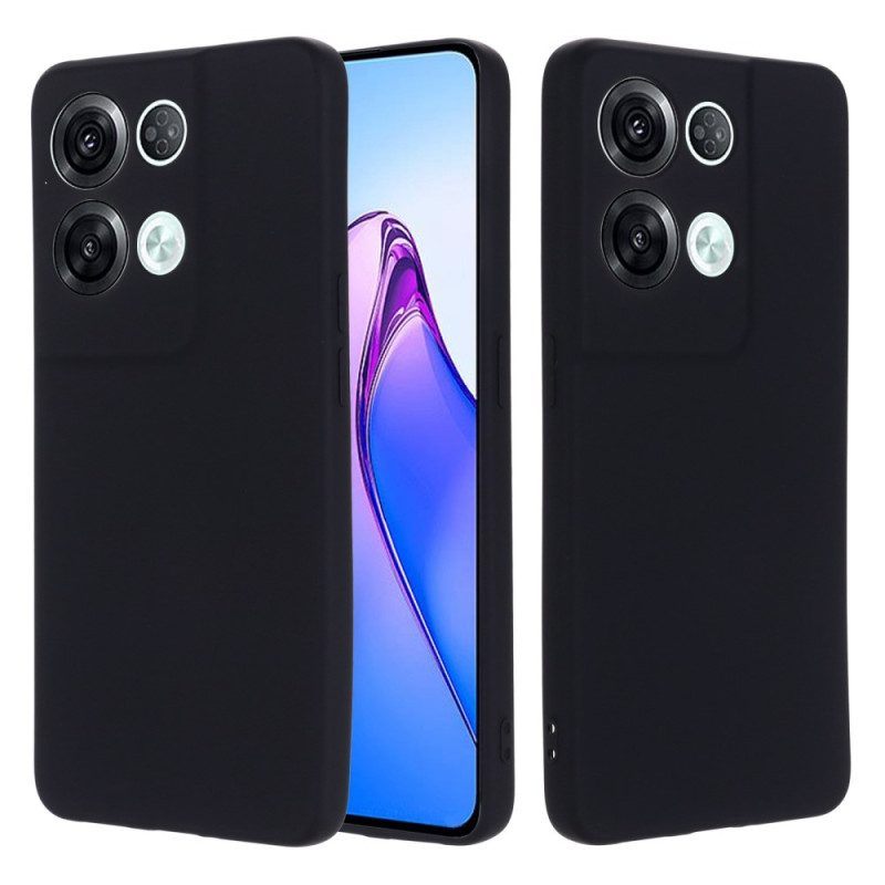 Telefoonhoesje voor Oppo Reno 8 Pro Met Ketting Vloeibare Siliconen Met Bandjes