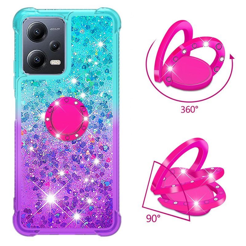 Telefoonhoesje voor Poco X5 5G Glitter Ringbeugel