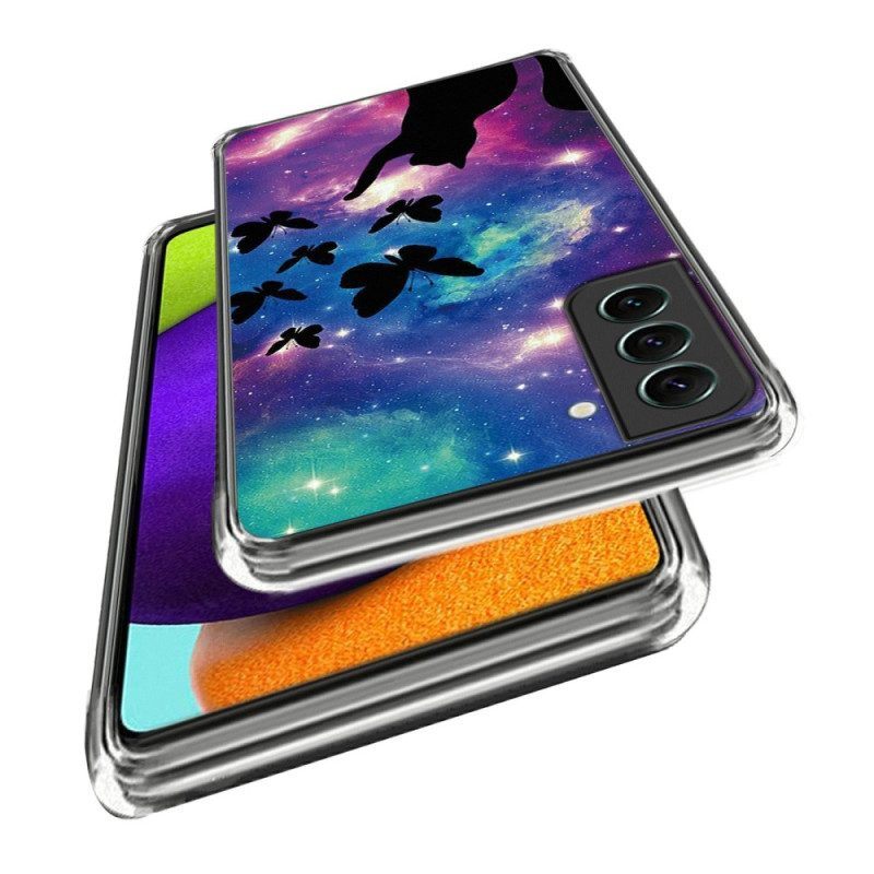 Telefoonhoesje voor Samsung Galaxy S23 5G Space Cat Siliconen