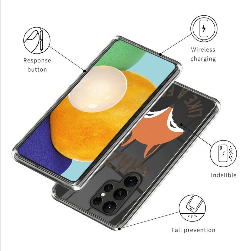 Telefoonhoesje voor Samsung Galaxy S23 Ultra 5G Gek Als Een Vos
