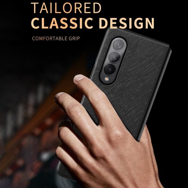 Telefoonhoesje voor Samsung Galaxy Z Fold 4 Geweven Textuur