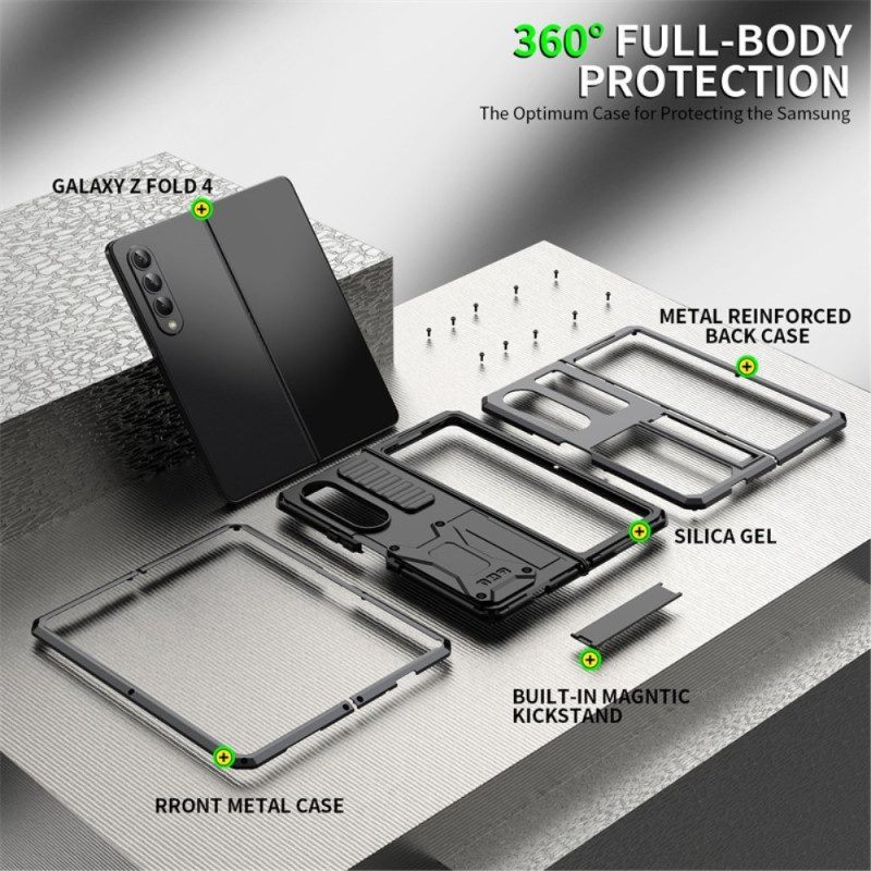 Telefoonhoesje voor Samsung Galaxy Z Fold 4 Ultrabestendige Drievoudige Materialen
