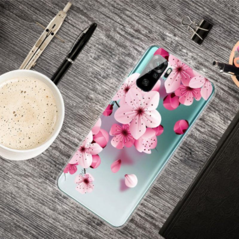 Telefoonhoesje voor Xiaomi Redmi Note 10 / 10S Kleine Roze Bloemen