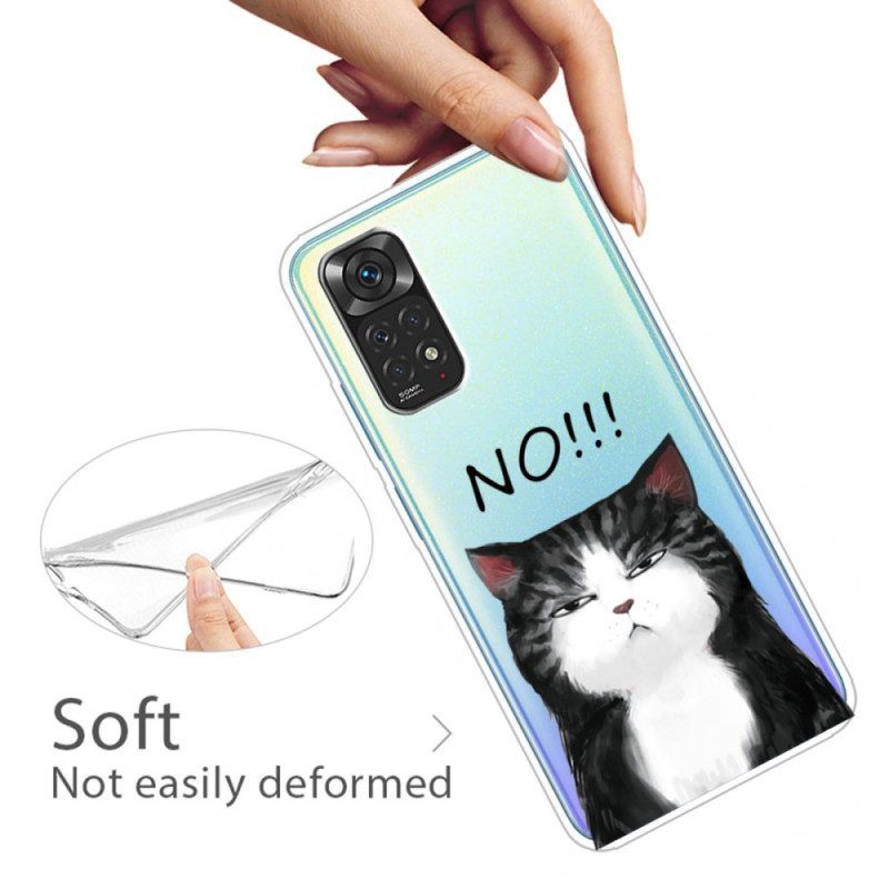 Telefoonhoesje voor Xiaomi Redmi Note 11 / 11S De Kat Die Nee Zegt