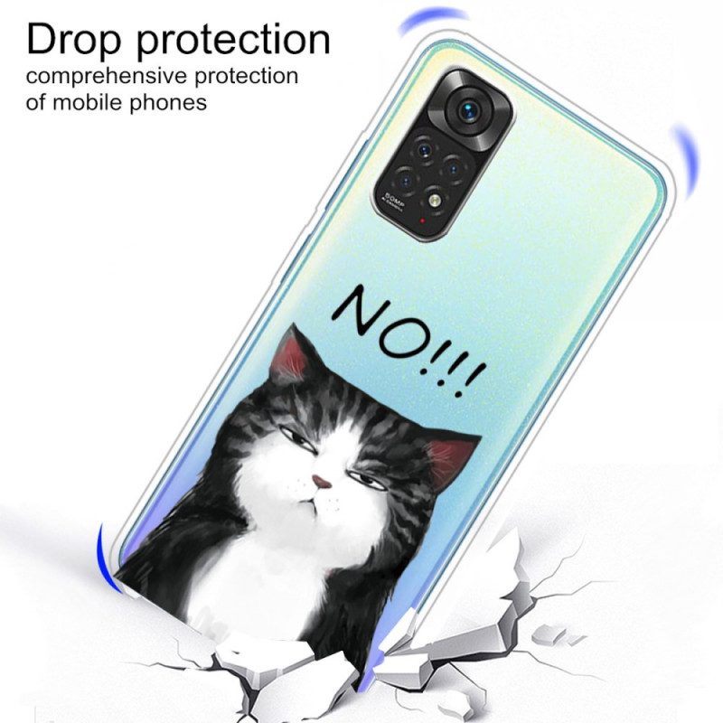 Telefoonhoesje voor Xiaomi Redmi Note 11 / 11S De Kat Die Nee Zegt