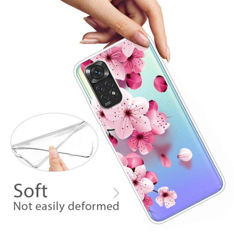 Telefoonhoesje voor Xiaomi Redmi Note 11 / 11S Kleine Roze Bloemen