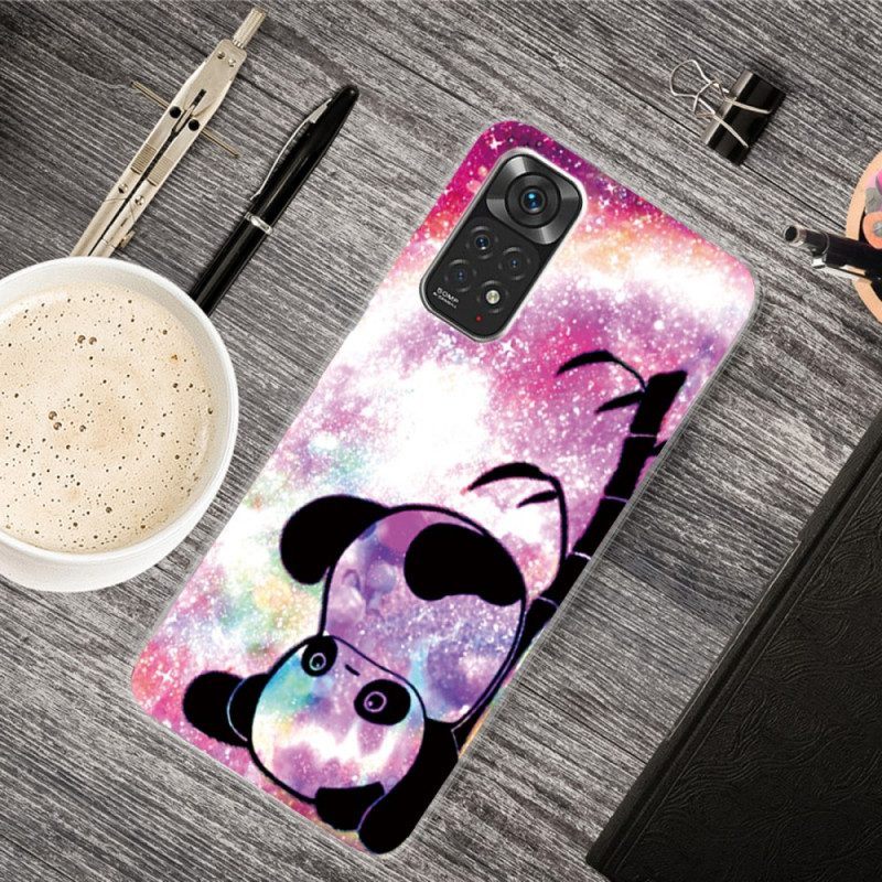 Telefoonhoesje voor Xiaomi Redmi Note 11 / 11S Panda En Bamboe